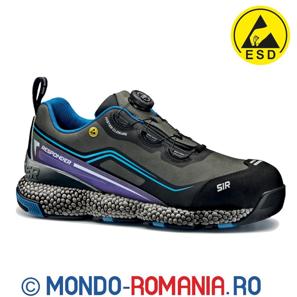 Pantofi protectie TONGA S3 SRC cu sistem de insiretare FASTER, usori