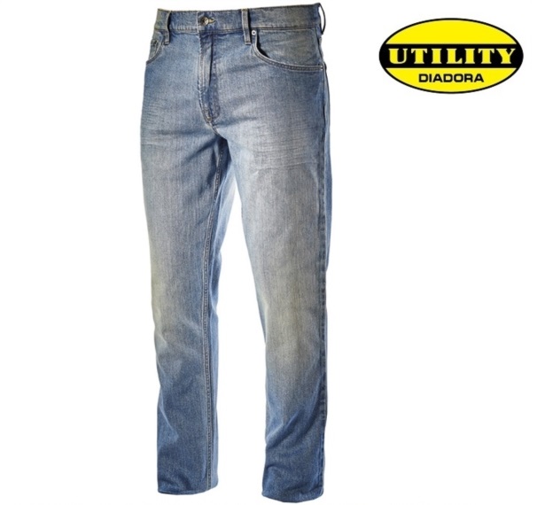 Pantaloni jeans - Blugi DIADORA - STONE Bleach Washing