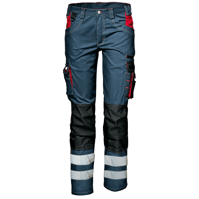 Pantaloni bleumarin de lucru cu benzi reflectorizante - HARRISON REFLEX