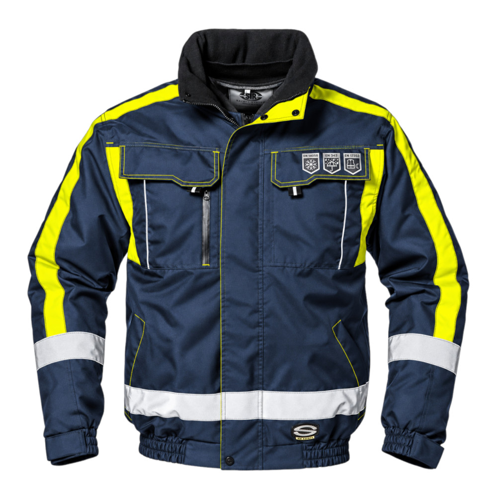 Geaca (scurta/haina) multifunctionala, cu accesorii reflectorizante - BLU CONTENDER 4/1