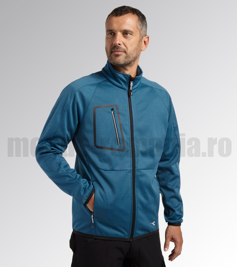 Jacheta tip softshell , respirabila, rezistenta la vant - DIADORA BONDED Blue