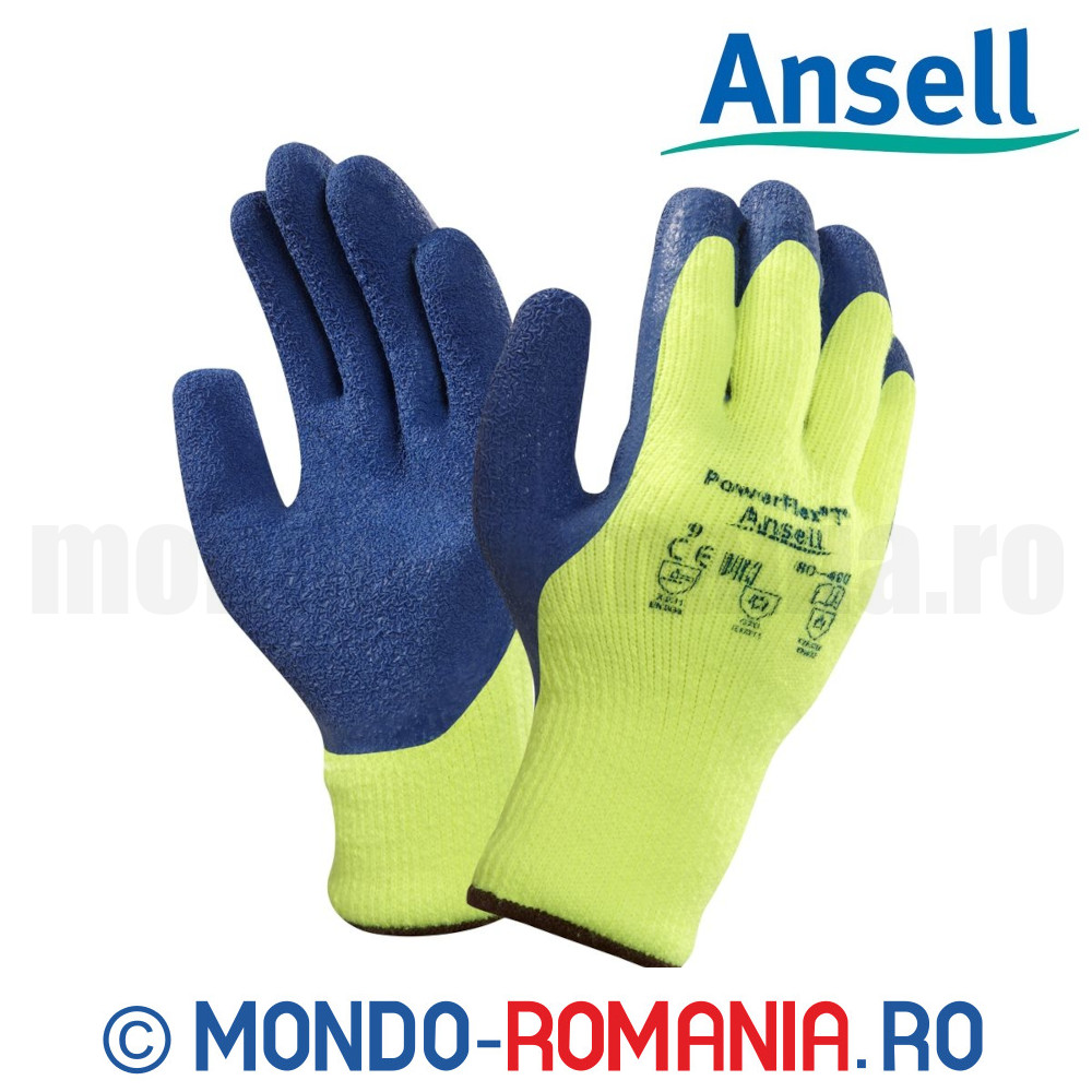 Manusi pentru manipulare generala, termoizolante de până la -30° C - ANSELL ActivArmr (Powerflex) 80-400