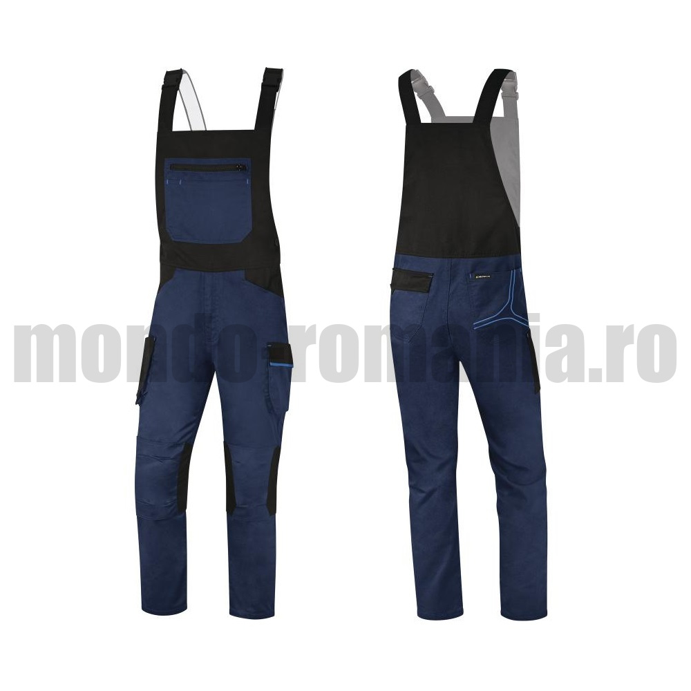 Pantaloni pieptar M2SA3 bleumarin