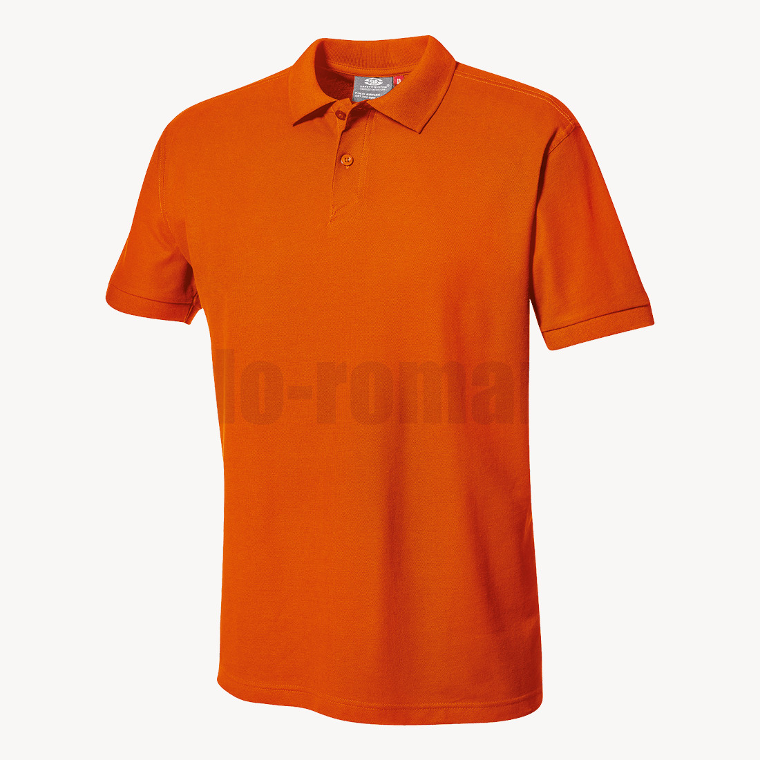 Tricou SIRFLEX POLO bumbac orange cu maneca scurta