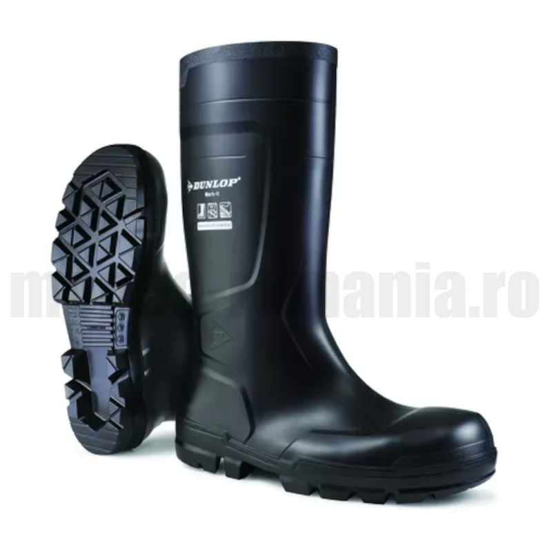 Cizme de protectie DUNLOP WORK IT S5 PVC negre