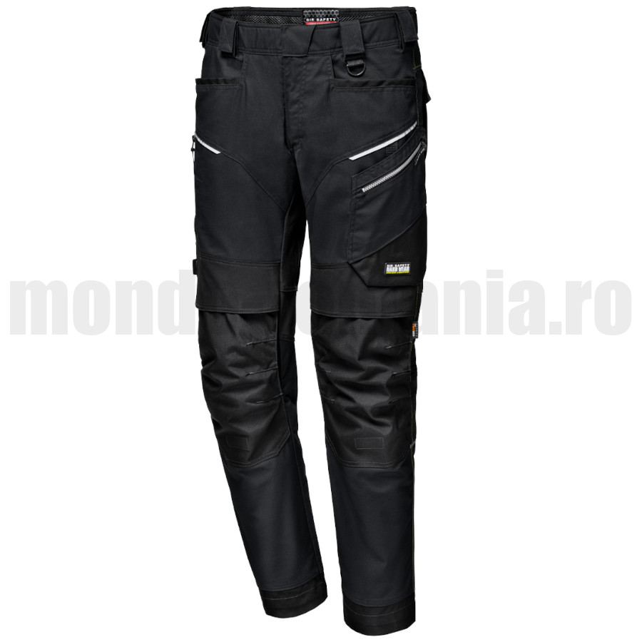 Pantaloni de lucru rezistenti STRETCH CANVAS Negri