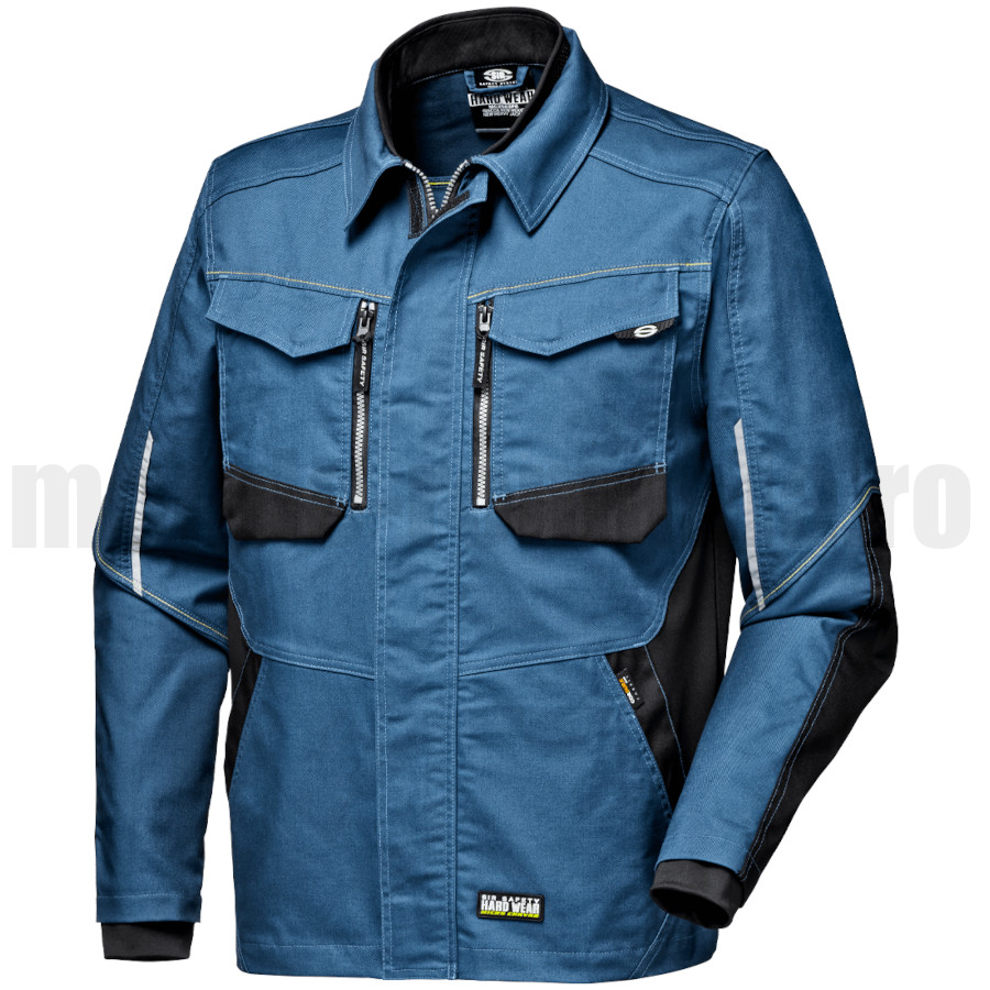 Jachetă de lucru rezistentă STRETCH CANVAS Bleumarin