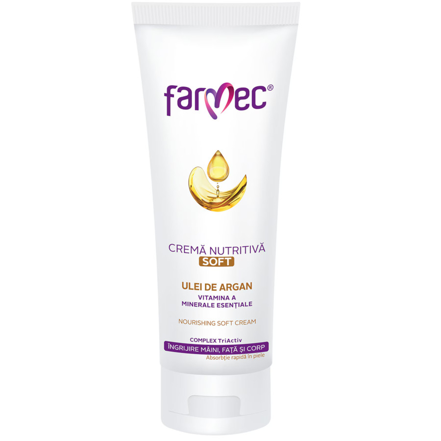 Crema Nutritivă Soft cu Ulei de Argan FARMEC 150 ml