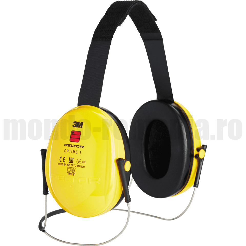 Antifoane 3M PELTOR Optime I, 26 dB, galben, bandă de fixare în jurul gâtului, H510B-403-GU