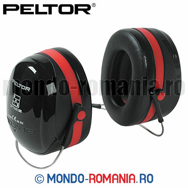 Antifoane externe cu banda in dreptul gatului - 3M PELTOR OPTIME III - H540B