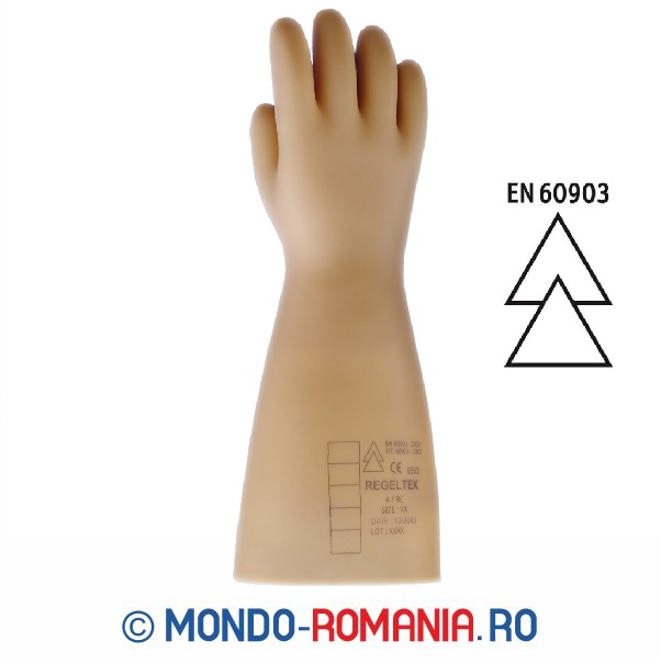 Manusi electroizolante de inalta tensiune 36.000 V - ELECTRIC 36.000 - clasa 4 - LA COMANDA