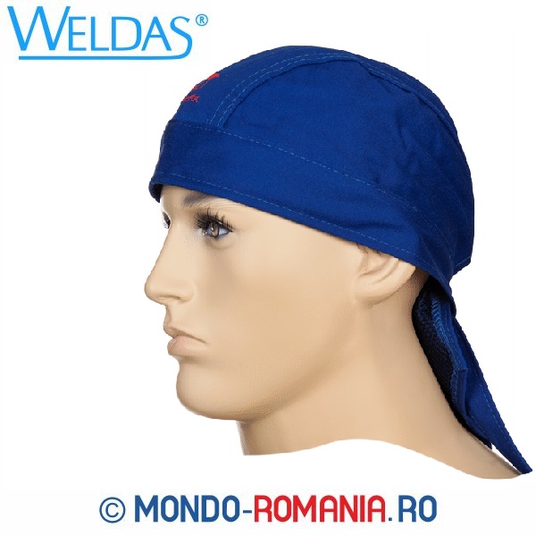 Bandana albastra pentru sudori - Bandana Weldas DOO-RAG
