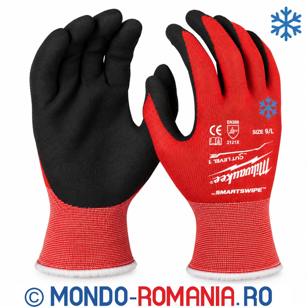 Manusi de iarna, rezistente la taiere nivel A - Milwaukee WINTER CUT 1/A