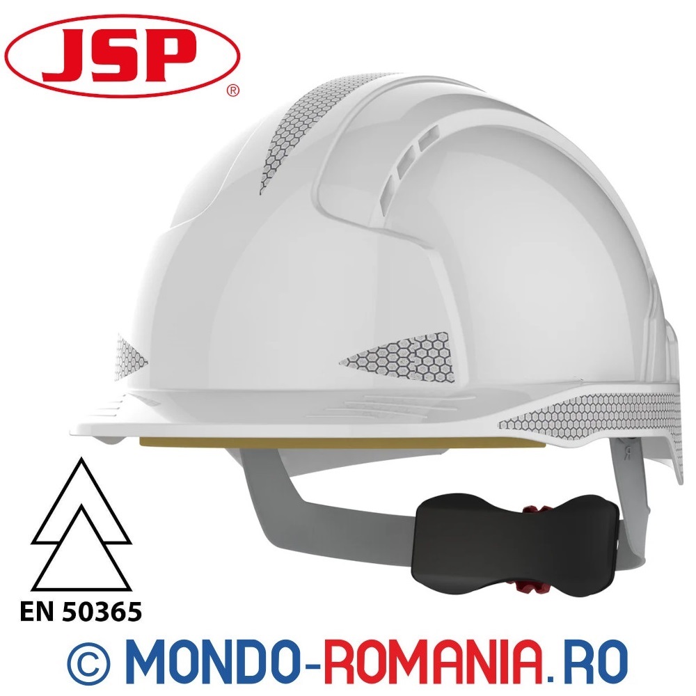 Casca reflectorizanta de protectie, certificata 1000V - JSP - CR2 White Intense Reflective