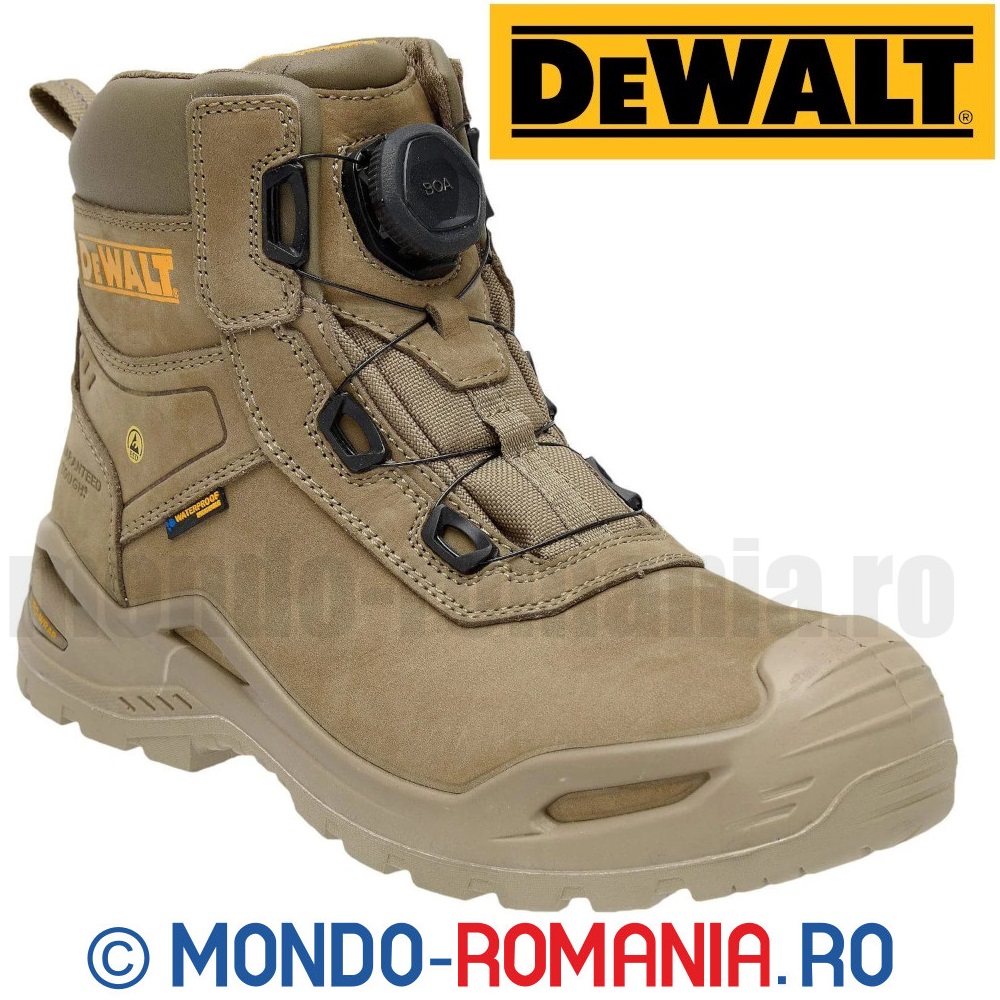Bocanci impermeabili de protectie DeWALT cu sistem de reglare BOA - DeWALT LANDER BOA - S7S SC HRO LG SR ESD