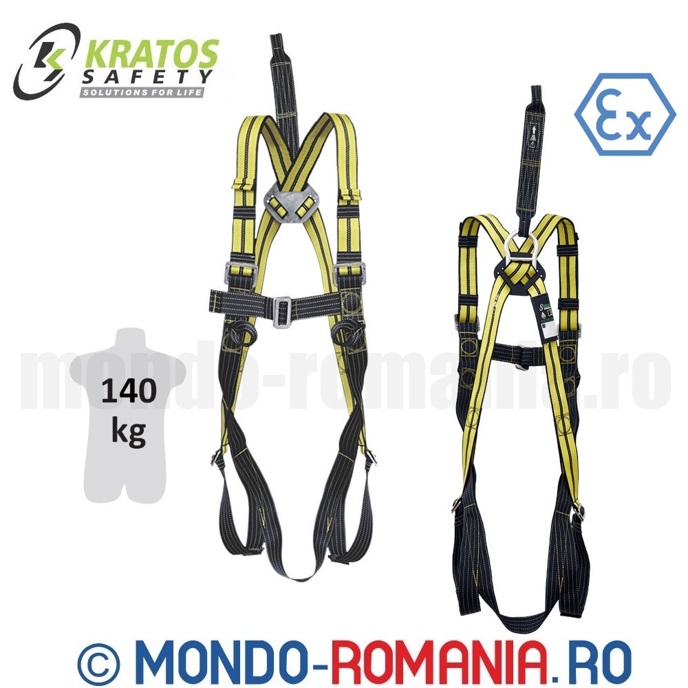 Centura de siguranta, antistatica pentru utilizare in medii ATEX - KRATOS - FREE BLAST Antistatic