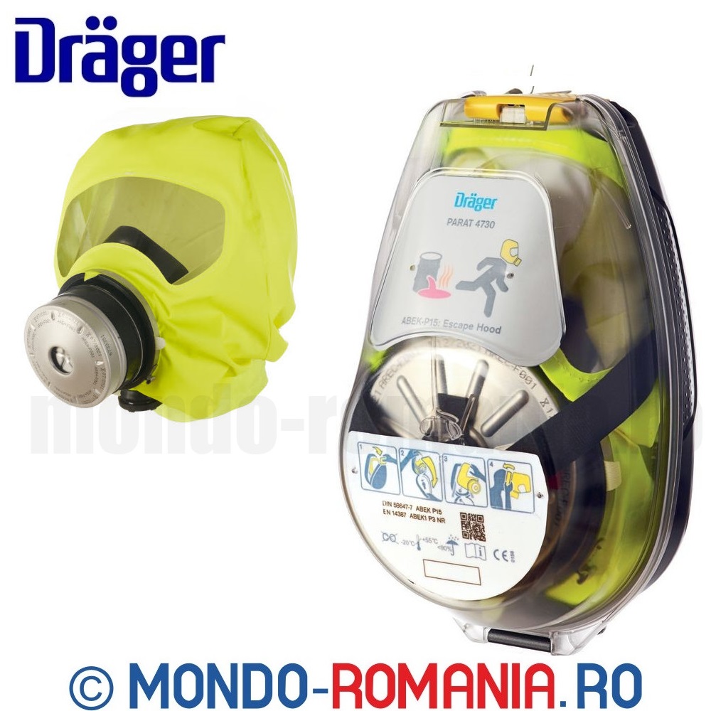 Echipament individual de autosalvare impotriva gazelor toxice și a vaporilor toxici - Drager PARAT 4730 Hard Case - R59431