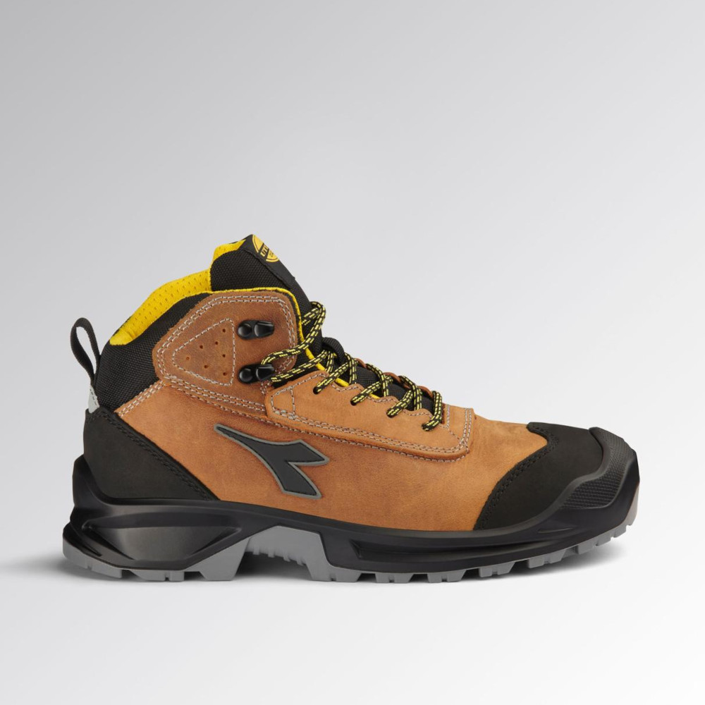  Bocanci de protectie din piele rezistenta la apa - DIADORA - CLASSIC Brown S3S FO SC LG SR