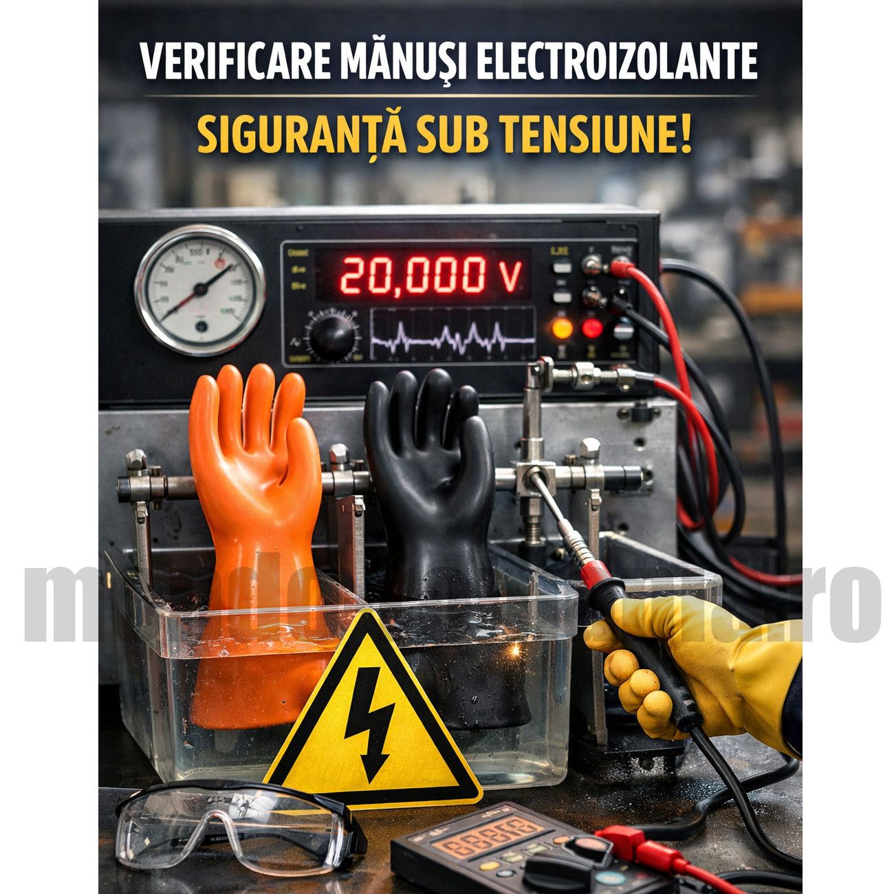 Verificare si inspectie manusi electroizolante - Serviciu de verificare manusi electroizolante
