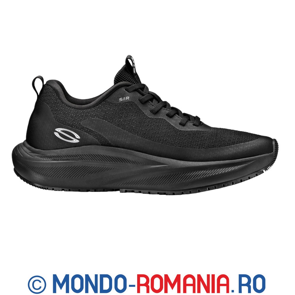 Pantofi de lucru, respirabili, confortabili, fara bombeu - Black RUNNER - O1 FO SR