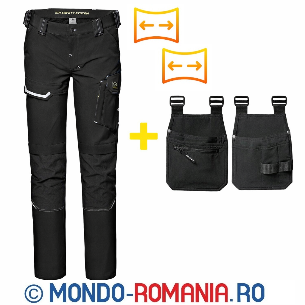  Set de pantaloni profesionali de lucru si buzunare HOLSTER - PALLADIUM CARGO Stretch + HOLSTER