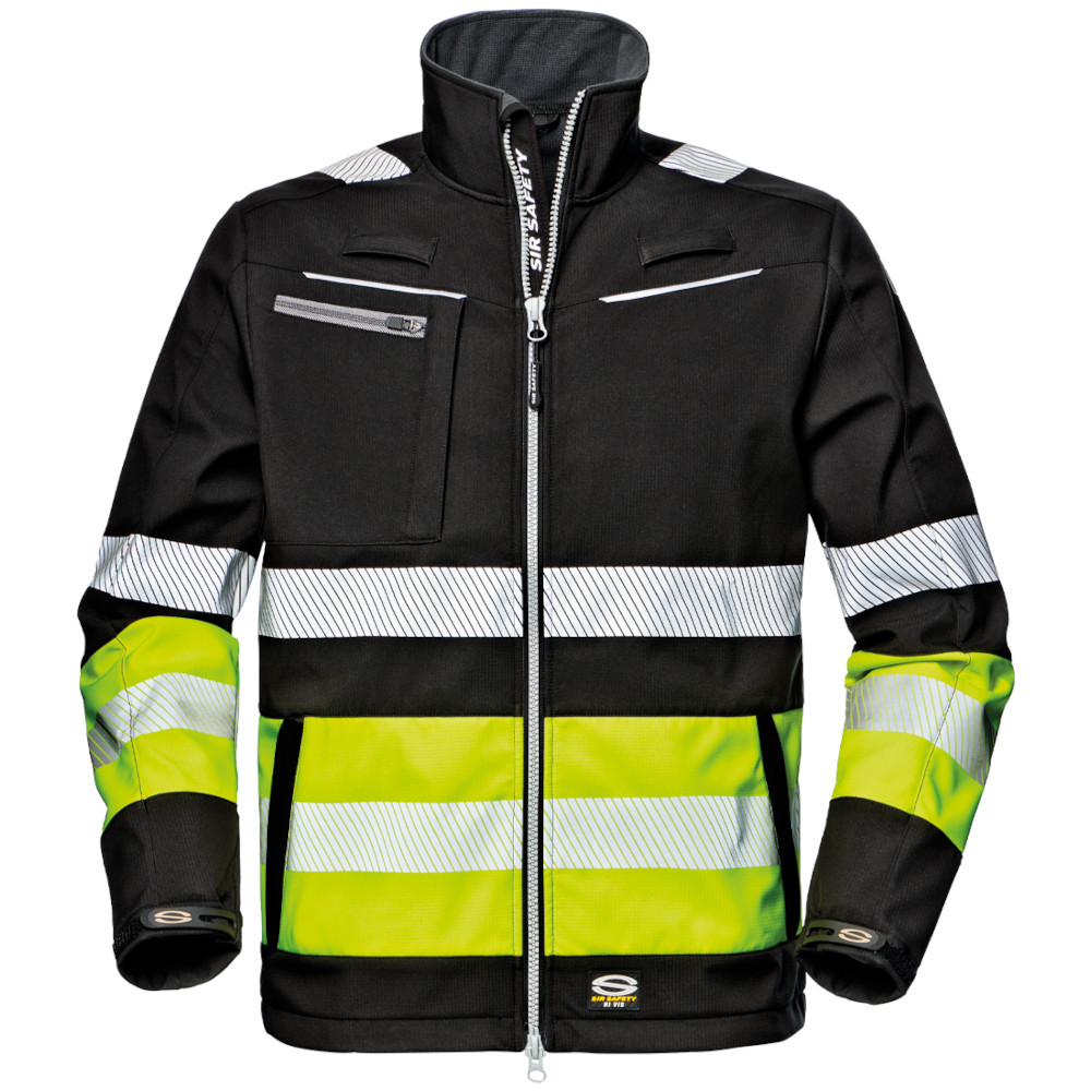 Softshell neon / negru - CONTRAST