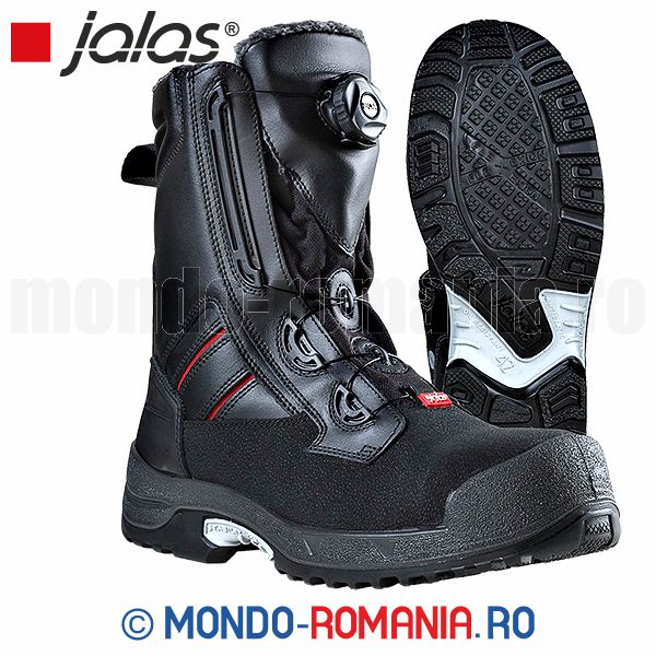 Bocanci de iarna JALAS cu caramb inalt si sistem BOA JALAS ZENIT High 1728 S3 ESD SRC CI negru