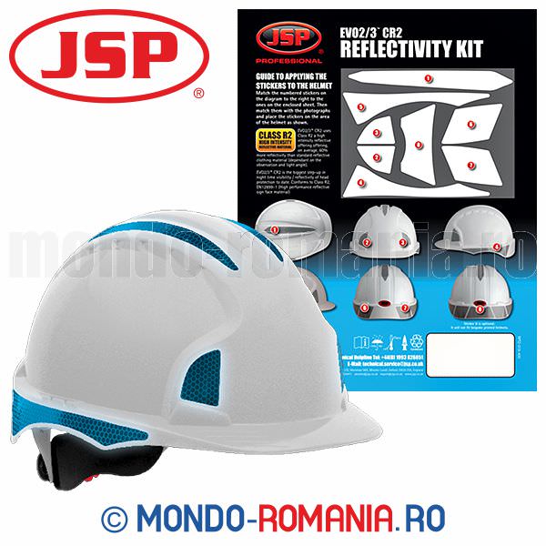  Set de stickere albastre JSP DECALL Reflective pentru casti de protectie