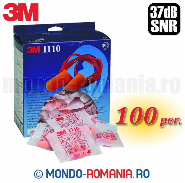 Antifoane interne cu snur 3M 1110 cutie de 100 per