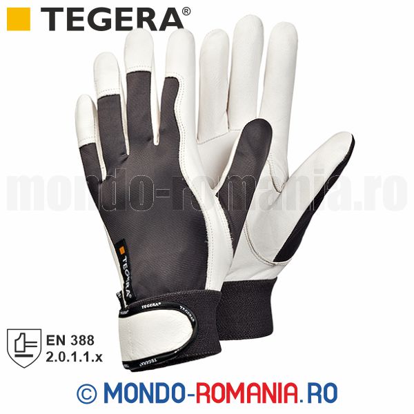 Manusi profesionale de lucru din piele de capra-nylon TEGERA 116