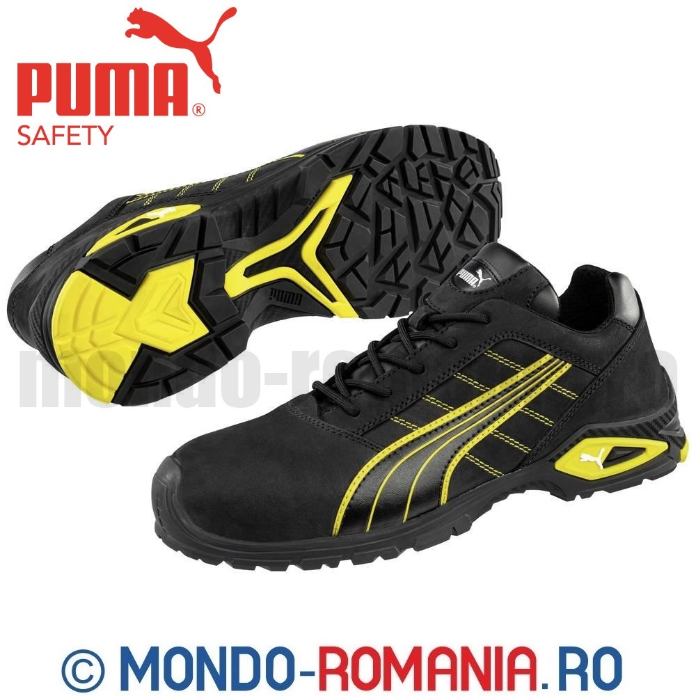 Pantofi protectie PUMA Amsterdam S3 SRC, respirabili, bombeu din aluminiu